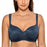 Full-Coverage Balconette Big Size T-Shirt Bra Blue Blown Pink
