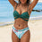 Push Up Floral Wrap Bikini Set