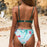 Push Up Floral Wrap Bikini Set