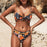 Push Up Floral Wrap Bikini Set