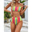 High Waist Bikini Sexy Striped Swimsuit
