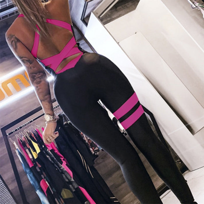 Yoga Jumpsuit Romper One Piece Sports Pants