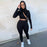 Two Piece High Waist Sportswear Crop Top And Leggings