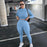 Two Piece High Waist Sportswear Crop Top And Leggings