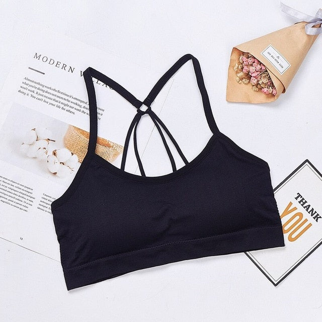 Running Female Pad Sportswear Tank Tops Sports Bra