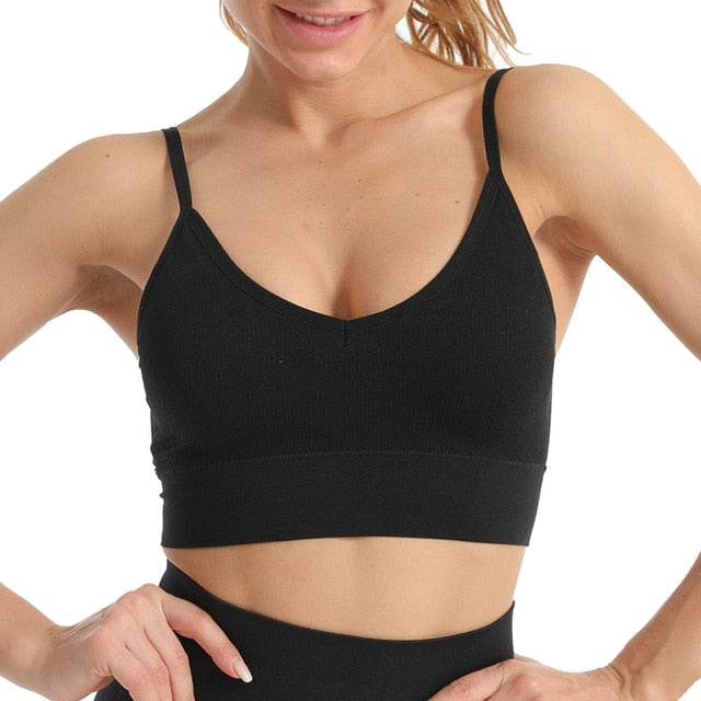 Running Female Pad Sportswear Tank Tops Sports Bra