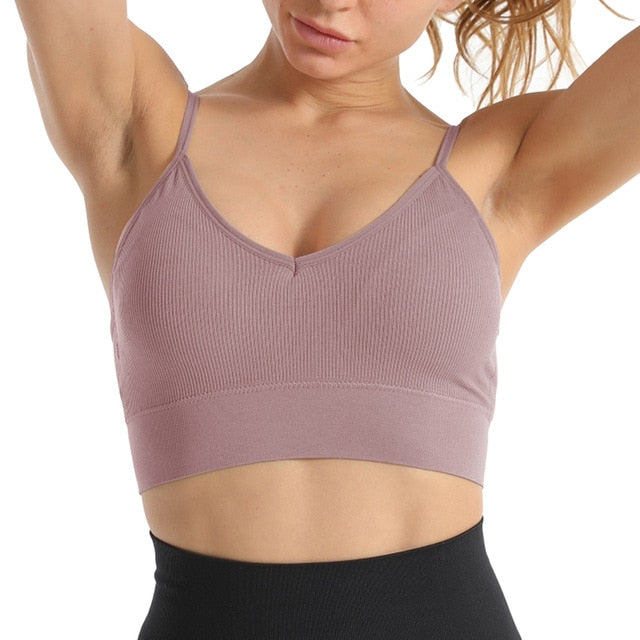 Running Female Pad Sportswear Tank Tops Sports Bra