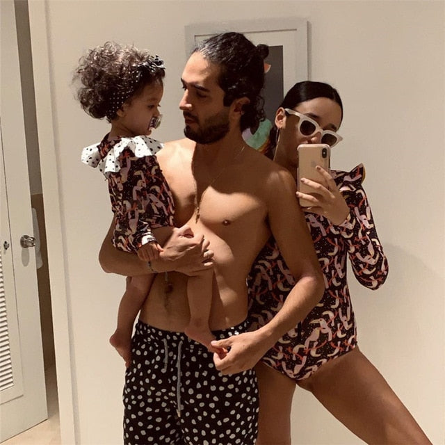Matching Mom and Daughter Swimsuits