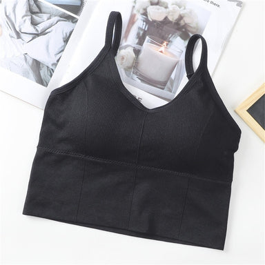 Solid Underwear Fitness Tops Sports Bra