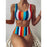 High Waist Bikini Sexy Striped Swimsuit
