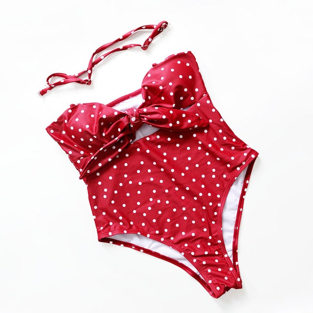 Sexy High Waist Swimwear One piece Swimsuit