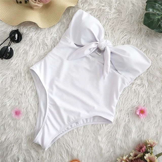 Sexy High Waist Swimwear One piece Swimsuit
