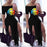 Sexy Lip Print Off The Shoulder Slash Neck Maxi Dress