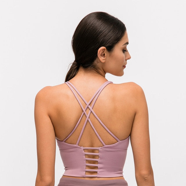 Sexy Cross Back Sports Bra