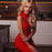 New Summer Women Black Lace Bandage Dress