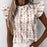 Sexy Ruffle Blouse Short Sleeve Blouse