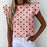 Sexy Ruffle Blouse Short Sleeve Blouse