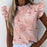 Sexy Ruffle Blouse Short Sleeve Blouse