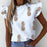 Sexy Ruffle Blouse Short Sleeve Blouse