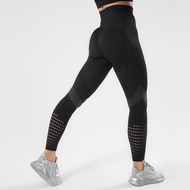 High Waist Yoga Pants Fitness Women Workout Training Pants
