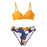 Push Up Floral Wrap Bikini Set