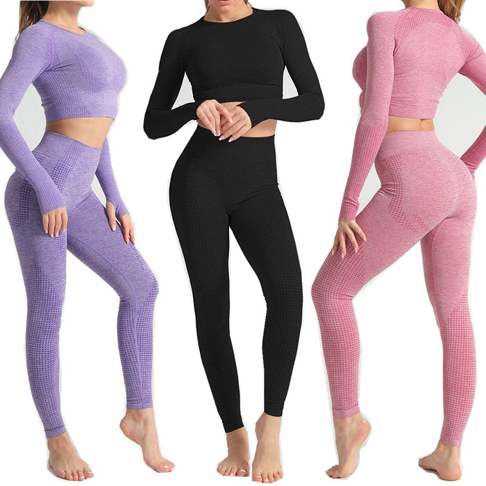 Seamless Yoga Sets Fitness Sports Suits