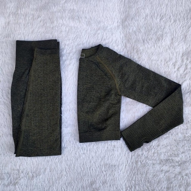 Seamless Yoga Sets Fitness Sports Suits