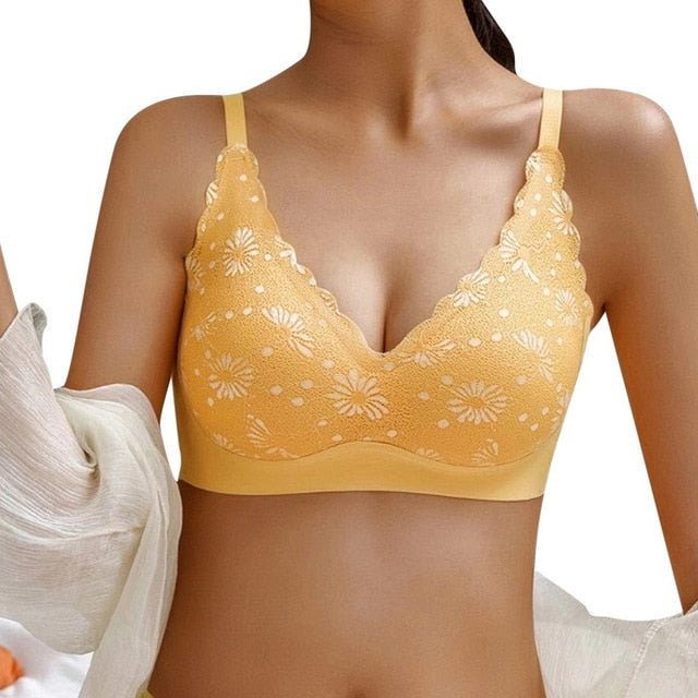 Lace Seamless Sports Bra for Yoga