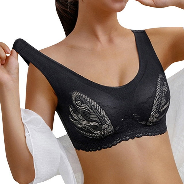 Lace Seamless Sports Bra for Yoga