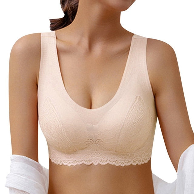 Lace Seamless Sports Bra for Yoga