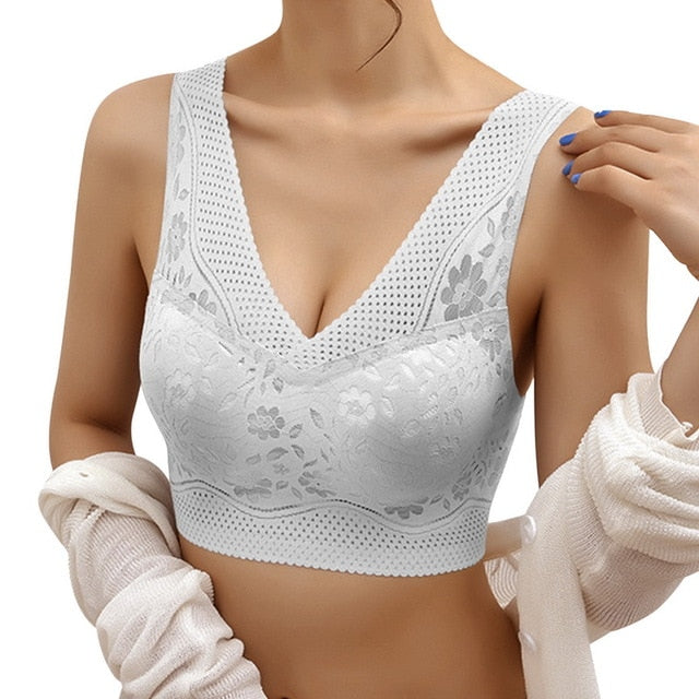 Lace Seamless Sports Bra for Yoga