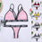 Sexy Bandage Corset Letter Push Up Bra