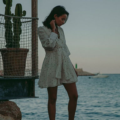 Chiffon Dress Long Sleeve Boho Dress