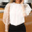 Knitted Polka Dot Puff Long Sleeve Blouse
