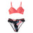 Push Up Floral Wrap Bikini Set