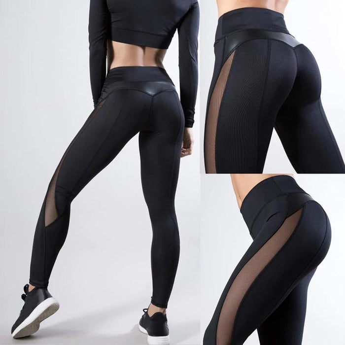Women Leggings Sexy Mesh Pants