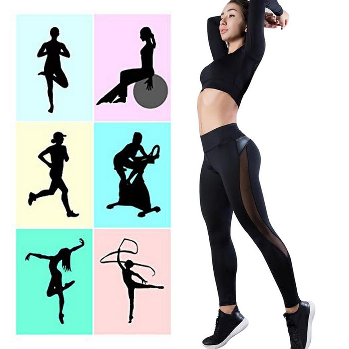 Women Leggings Sexy Mesh Pants