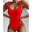 New Sexy Female Swimsuit Vintage One Piece