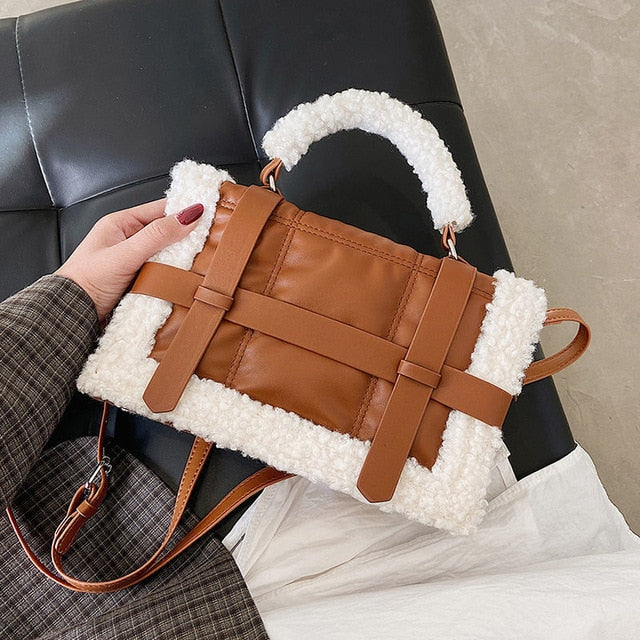 Soft Plush Fur Handbag