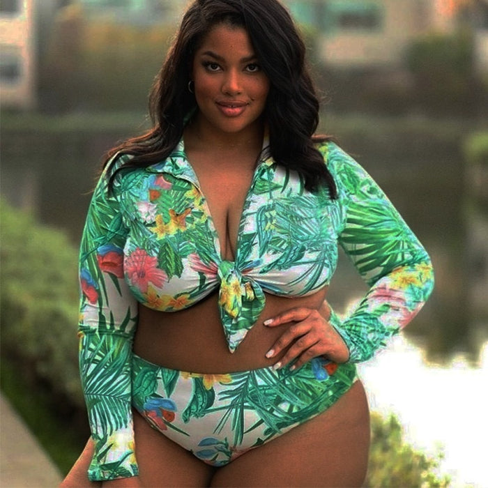 Plus Size Swimsuit Two Piece Swimwear