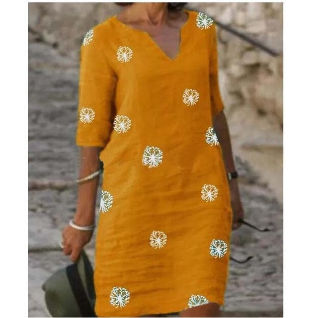 Loose Spring Vintage Ruffles Dress