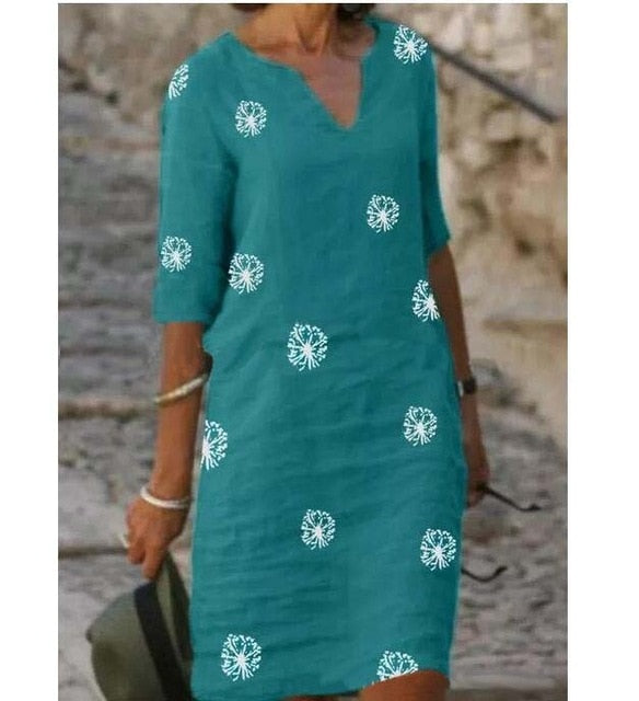 Loose Spring Vintage Ruffles Dress