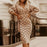 Spring Vintage Striped Midi Dress