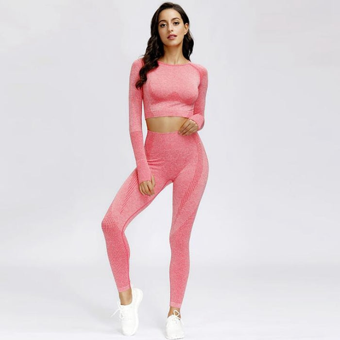 Seamless Yoga Sets Fitness Sports Suits