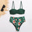 Ruffle Push Up Women Bandeau Swimsuit