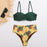 Ruffle Push Up Women Bandeau Swimsuit