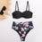 Ruffle Push Up Women Bandeau Swimsuit