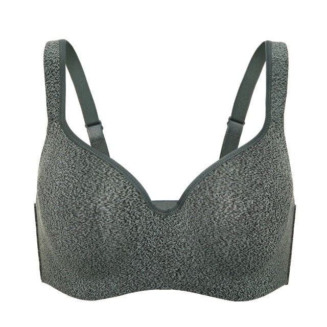 Full-Coverage Balconette Big Size T-Shirt Bra Blue Blown Pink