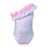 One-Piece Bikini Mermaid Floral Ruffles Swimsuit for Baby