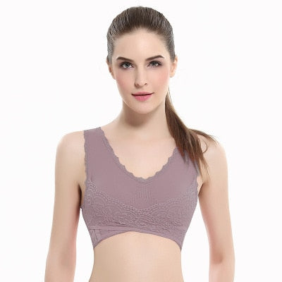 Push Up Seamless Bralette Sexy Lace Brassiere